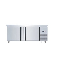 Réfrigérateur professionnel sous comptoir, table de travail, double porte, plage de température -10°C +10°C, 300L/400L, équipement de cuisine