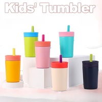 DAJI HYDRO Gobelet en acier inoxydable isolé de 12oz avec paille en silicone Nouveau style pour enfants pour les fêtes de voyage en camping