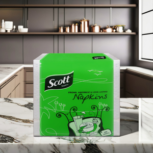 Servilletas de Papel Scott, 200 Hojas, 1 Capa, Blancas, para Uso en Restaurantes y Cócteles, Estilo Bolsa - Product Image 3