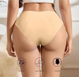 Ropa Interior Femenina de Uso Diario, de Corte Alto, Secado Rápido, Ecológica, de Talle Bajo, en 3 Tonos de Piel, Tallas XS-3XL, con Absorción de 50 ml, Tejido Twill - Product Image 4