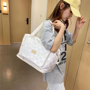 Custom Logo Women Sports Fitness Bag Extendable Duffle <b>Storage</b> Bags Lightweight Travel Luggage Bags - Product Image 2