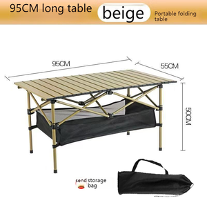 Mesa Dobrável Roll-Up: Pernas Independentes com Ajuste de Altura, Bolsa de Transporte. para <span class=keywords><strong>camping</strong></span>, pesca, refeições ao ar livre. - Product Image 1