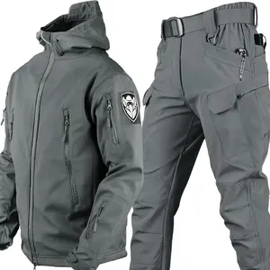 Long Life High Quality Tactical Track Suit Tactical Soft Uniform Men's Outdoor Autumn And Winter Fleece Warm Keeping Suit
