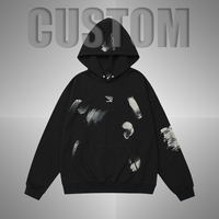 Sudadera con Capucha Cuadrada para Hombre, Estilo Premium, Lavada al Ácido, Desgastada, con Bloques de Color en Contraste y Parche Bordado, Abrigo de Invierno para Hombre