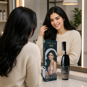 CHUYAN Fragrance Hair Dye Comb Scalp Friendly Formula Fast 15-Min Coloring for Daily Hair Refresh Direct Factory Price Halal App - Product Image 4