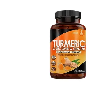 อาหารเสริมขมิ้น60แคปซูลสำหรับผู้ใหญ่ประกอบด้วยพริกไทยดำและขิงข้ามพรมแดน/การค้าต่างประเทศ - Product Image 5