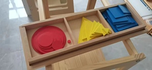 Juguetes de Madera Montessori para el Aprendizaje de Matemáticas para Niños, Círculos, Cuadrados y Triángulos, Jouet Montessori En Bois - Product Image 6