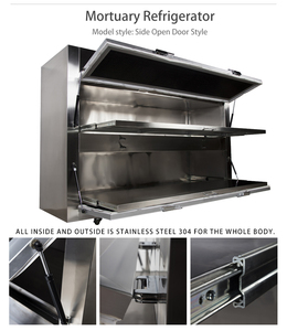 Morgue en acier inoxydable ouverture latérale morgue cadavre congélateur porte latérale morgue congélateur <span class=keywords><strong>chambre</strong></span> <span class=keywords><strong>froide</strong></span> réfrigérateur - Product Image 6