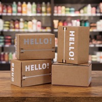Vente en gros d'emballages écologiques de la marque JIAHE, boîte en carton blanc pliable de petite taille avec logo personnalisé