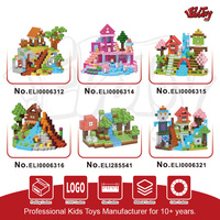 154 Pcs Mainan Puzzle 3D Transparan untuk Anak-Anak, Set Taman Dunia Magnet, Blok Magnet Edukatif, Kubus Magnet Ajaib