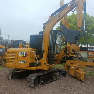 מכונת זחל הידראולית מיני קטרפילר משומשת CAT 305.5E2 במבצע בשנגחאי