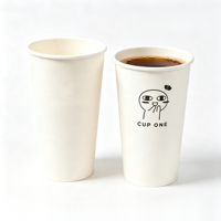 Gobelets à café en papier à paroi simple, écologiques, de qualité alimentaire, avec logo personnalisé et couleur sur mesure, pour vente en gros et à emporter