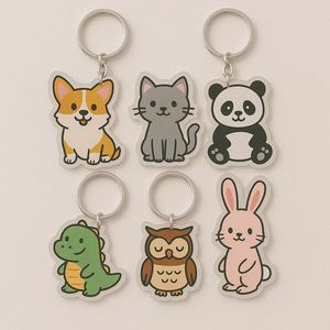 Llavero Acrílico de Doble Cara con Impresión Personalizada en Color UV y Logotipo, Venta al Por Mayor de Fábrica de Llaveros Personalizados - Product Image 2