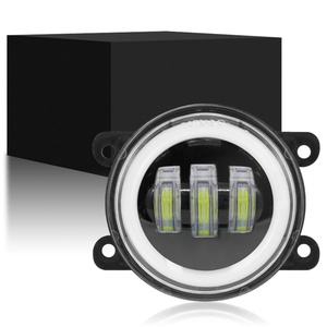 Feux antibrouillard 30W avec DRL 90MM, avec support adapté aux feux de voiture modifiés à LED de 3,5 pouces avec ouverture bicolore - Product Image 4