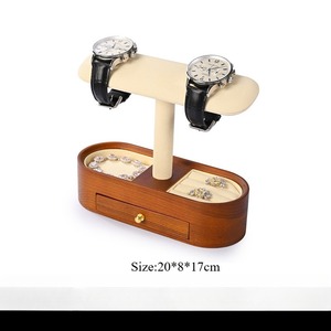 Expositor de relojes de madera maciza personalizado, expositor de pulseras de relojes de alta gama, accesorios de exhibición para almacenamiento de joyas - Product Image 6