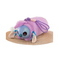 Tempat Pensil Boneka Stitch Tidur, Mainan Boneka Terbang, Tas Penyimpanan Makeup Sekolah untuk Siswa, Tas Pensil Lucu