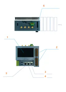 RS485 ile SCADA uygulaması için kontrolör, RJ45, SIM kart ile Mini PCIe soket, USB 2.0 portu, HDMI, DI, DO, RS232, CAN BUS