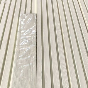 外部WPC偽天井木目調屋根; 内部WPC木質複合材縦型スラット; WPC壁パネル - Product Image 2