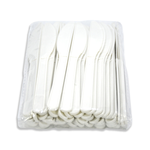 Vaisselle en bagasse de canne à sucre prête à <span class=keywords><strong>la</strong></span> vente au détail, ensembles de couverts jetables biodégradables en emballage en vrac pour les supermarchés - Product Image 4