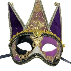Máscara Italiana de Venecia, Diseño de Campana y Rostro de Fantasma, para Caballero, Media Cara, Disfraz de Navidad, Fiesta, Festival - Product Image 2