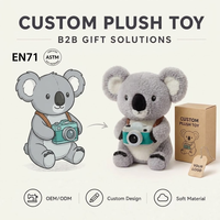 Peluche personnalisée OEM : Peluche renard explorateur, peluche renard et animaux d'aventure, jouet en peluche commémoratif de marque, matériaux sûrs