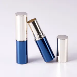 HUIHO factory direct cosmetic packaging round foundation concealer stick container aluminum empty concealer tube
