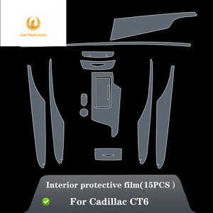 Para <span class=keywords><strong>Cadillac</strong></span> CT6 2018-<span class=keywords><strong>2022</strong></span> Panel de cubierta de película Interior del coche pegatinas pantalla Anti-arañazos protector TPU película - Product Image 2