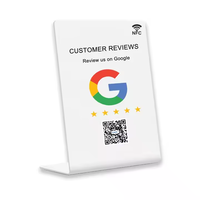 Impresión personalizada NFC Google Review Stand NTAG213 NTAG215 NTAG216 Google Review Tap Card con código QR