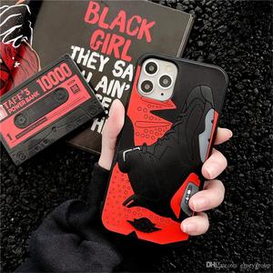 صندوق أحذية رياضية فاخر مضيء لهاتف أبل أيفون 16 14 13 11 برو X XS XR ماكس 7 8 بلس AJ6 غطاء سيليكون ثلاثي الأبعاد كوكيه - Product Image 4