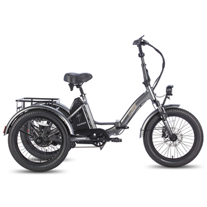 Triciclo Eléctrico EU UK FAFREES F20, Carrocería Abierta, Capacidad de 180 kg, Alcance de 110 km, Plegable, Certificado CE, 500 W+, 48 V, 30 km/h, 10-15 Faf - Product Image 2