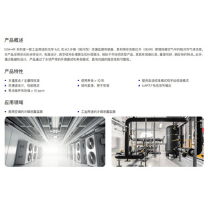เครื่องตรวจจับการรั่วไหลของสารทำความเย็นแบบเซ็นเซอร์ EC รุ่น 04-DS4-R-R454C-50-UART-V-01 อะไหล่ระบบ HVAC อุตสาหกรรม - Product Image 3