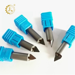 CNC 석재 조각 비트 대리석 석재 라우터 CNC 비트 물 구멍이있는 PCD 석재 조각 커터 - Product Image 1
