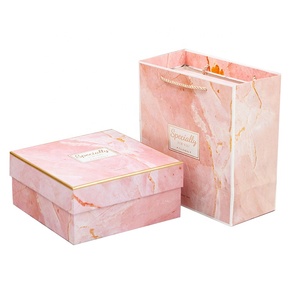 Custom Mignolo Marble <span class=keywords><strong>Texture</strong></span> di Cartone di Imballaggio Contenitore di Regalo - Product Image 1