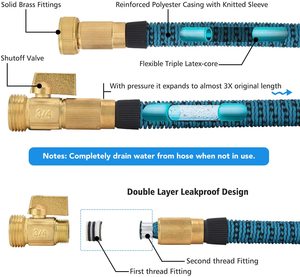 Лидер продаж, 2024 Садовый шланг с резиновой шайбой, 100 футов - Product Image 3