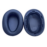 Coussinets d'oreille en cuir protéiné de remplacement pour casque Sony MDR-100ABN WH-H900N, coussinets d'oreille en mousse à mémoire de forme souple