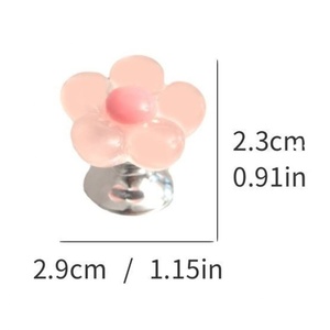 Bouton de <span class=keywords><strong>chasse</strong></span> <span class=keywords><strong>d</strong></span>'<span class=keywords><strong>eau</strong></span> <span class=keywords><strong>d</strong></span>écoratif pour toilettes, motif floral mignon, pour salle de bain, nettoyage domestique, <span class=keywords><strong>d</strong></span>écoration - Product Image 2