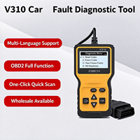 Lecteur de codes de panne de voiture OBD2 V310, scanner de diagnostic moteur automobile, outil de diagnostic OBD II multilingue pour voitures OBDII universelles