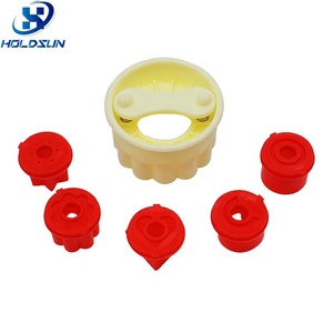 Ensemble de 5 emporte-pièces à biscuits en plastique PP, couleur personnalisée, écologique, sans danger pour les aliments, lavage à la main recommandé pour une utilisation facile, outils de pâtisserie - Product Image 5