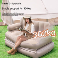 Canapé-lit pliable gonflable pour l'extérieur Matelas pneumatique automatique Imperméable Double chaise de camping Support stable Utilisation pour 2 à 4 personnes