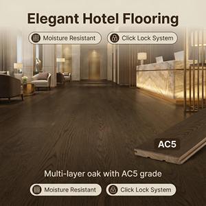 <span class=keywords><strong>Parquet</strong></span> massif en chêne français multicouche résistant à l'usure, à lattes moyennes, avec système <span class=keywords><strong>de</strong></span> clic et classe AC5, idéal pour les hôtels - Product Image 1