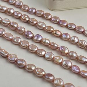 Perlas Sueltas de Agua Dulce Blancas de 11-12 mm, Forma de Moneda Barroca, con Orificio Pasante, para Joyería, Venta al por Mayor - Product Image 4