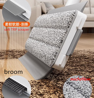 Fregonas multifuncionales 6 en 1, fregona plana, fregona giratoria de 360 grados, escobilla de goma