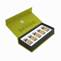 Boîtes cadeaux de luxe en carton rigide avec fermeture magnétique et doublure en pelliculage mat pour bouteille de boisson au collagène et peptides