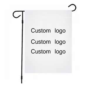Wholesale Polyester 12x18 Inches Double Sided Linen Yard Flag 30x45 Custom Game day Garden Flag