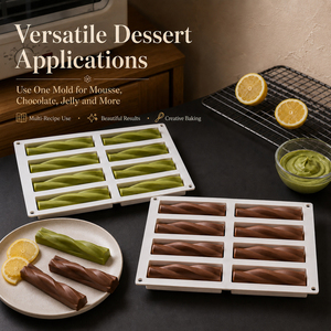 Vente chaude de qualité alimentaire Silicone <span class=keywords><strong>Twizzlers</strong></span> Forme Gâteau Moule pour Mousse Maison Chocolat ou Mousse Moule Premium Gâteau Outils - Product Image 6