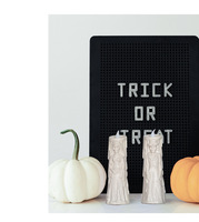 Lampe à LED pour Halloween Accessoires de décoration d'horreur Fantôme pour la mariée et le marié Ornements de bougies à LED Accessoires d'Halloween