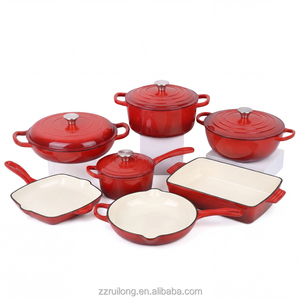 Olla Holandesa <span class=keywords><strong>de</strong></span> Hierro Fundido Esmaltado <span class=keywords><strong>de</strong></span> <span class=keywords><strong>Porcelana</strong></span> <span class=keywords><strong>de</strong></span> 4.5/3.5 Qt al por Mayor, Clásica, Saludable, Ecológica, Duradera y Sostenible, <span class=keywords><strong>Juego</strong></span> <span class=keywords><strong>de</strong></span> Utensilios <span class=keywords><strong>de</strong></span> Cocina - Product Image 1