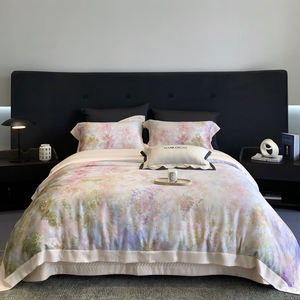 Nouvelle série de linge de <span class=keywords><strong>lit</strong></span> en quatre pièces, douce, luxueuse, hautement fixée, délicate et lisse, à base de lait, série de housses de <span class=keywords><strong>lit</strong></span> en sable de riz - Product Image 1