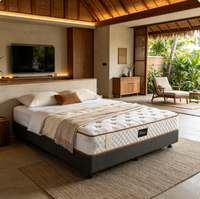 Surmatelas individuel à ressorts ensachés en fibres, 180x200 200x200, emballé sous vide, pour un sommeil confortable et un soutien optimal
