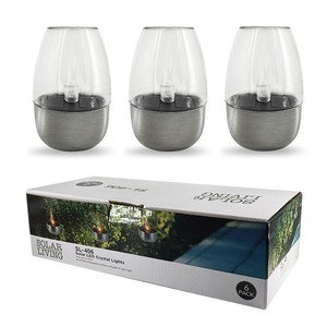 Lampe solaire à LED en acier inoxydable pour extérieur, jardin, cour, décoration, lumière de nuit - Product Image 5